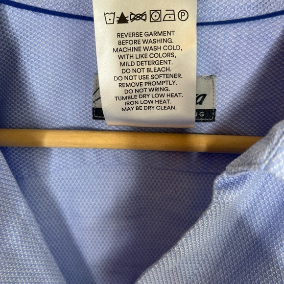 Alaska Luly Yang Blue Long Sleeve Button Down Flight Attendant Uniform Shirt 3XL - Picture 6 of 6